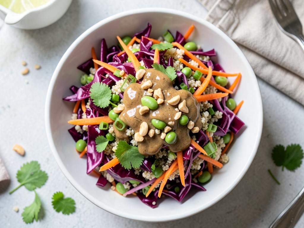 Quinoa Crunch Edamame Salad